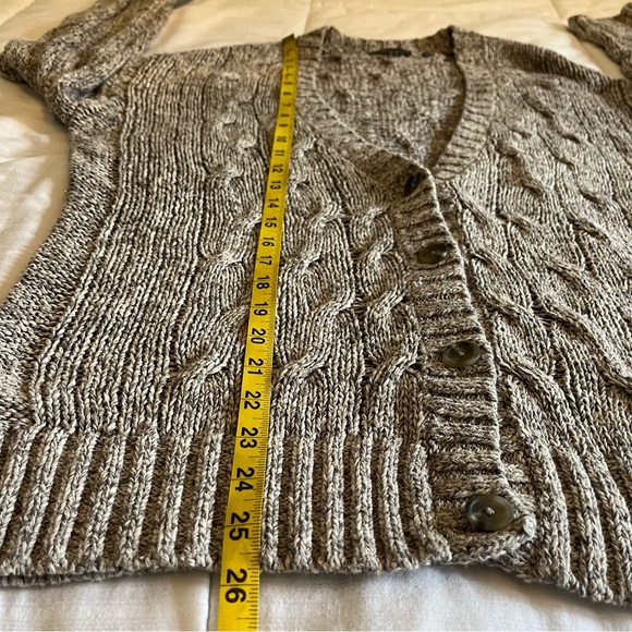 Vince Gray Cable Knit Cardigan - Picture 13 of 13